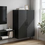 vidaXL Armoire Murale Noir 66 x 34 5 x 90 cm Bois d'ingénierie