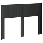 vidaXL Tête de lit Noir PB
