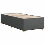 vidaXL Cadre de lit Gris foncé 100 x 200 cm Tissu