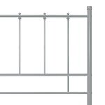 vidaXL Cadre de lit sans matelas gris métal 100x200 cm
