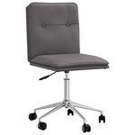 vidaXL Chaise de salle à manger Gris Similicuir