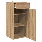 vidaXL Buffet Chêne noir 42 5 x 40 x 93 cm Bois d'ingénierie
