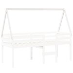vidaXL Toit de lit pour enfants blanc 199x95 5x88cm bois de pin massif