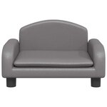 vidaXL Canapé pour enfants gris 50x40x30 cm similicuir