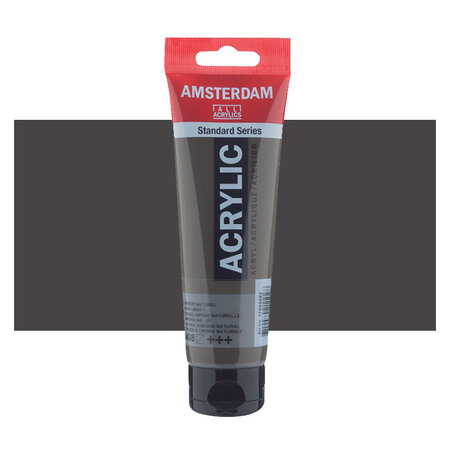 Tube de peinture acrylique - 120 ml - terre ombre naturelle - amsterdam