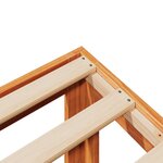 vidaXL Cadre de lit sans matelas cire marron 80x200 cm bois pin massif