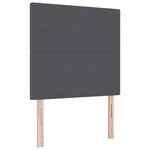 Tête de lit vidaXL Design Simple Gris Foncé 90 cm en Velours Côtelé