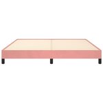 VidaXL Cadre de lit sans matelas rose 180x200 cm velours