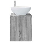 vidaXL Vanité de lavabo mural Sonoma gris 49 5 x 44 5 x 65 cm