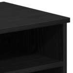 vidaXL Meuble TV 2 Pièces Chêne noir 80 x 35 x 36 5 cm Bois d'ingénierie