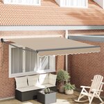 vidaXL Auvent Beige 300 x 250 x 165 cm Polyester