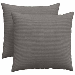 vidaXL Coussins de canapé 2 Pièces Gris clair 50 x 50 cm
