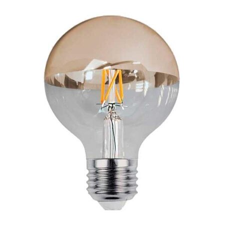 Ampoule e27 led filament 7w g95 reflet or - blanc chaud 2300k - 3500k - silamp