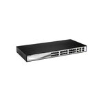 Switch 19' Web. 24x 100Mb PoE +2 Giga/SFP +2 Giga D-LINK