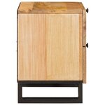 vidaXL Cabinet de chevet Naturel 40 x 33 x 46 cm Bois de mangue massif