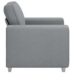 vidaXL Canapé avec coussin Gris clair 100 x 77 x 82 cm tissu
