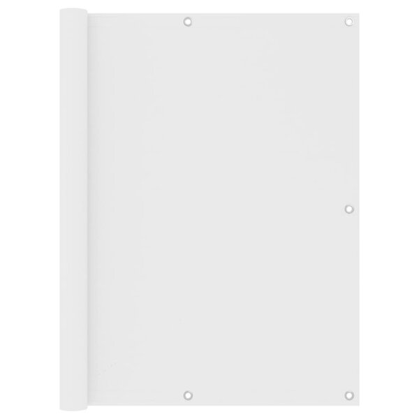 vidaXL Écran de balcon Blanc 120x300 cm Tissu Oxford