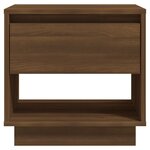 vidaXL Table de chevet Chêne marron 45x34x44 cm Aggloméré