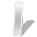 vidaXL Miroir sur pied Style baroque 160x40 cm Blanc