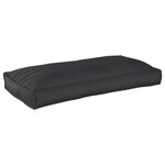 vidaXL Coussin de palette pour siège/dossier noir 120 x 60 x 12 cm en tissu Oxford