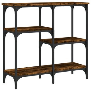 vidaXL Table console chêne fumé 80x29x75 cm bois d'ingénierie