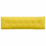 vidaXL Coussin de Dos Jaune clair 180 x 19 x 50 cm tissu