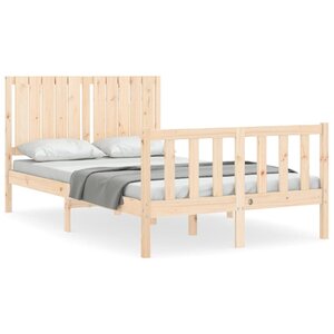 vidaXL Cadre de lit sans matelas bois de pin massif