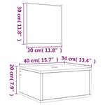vidaXL Ensemble de meubles salle de bain 2 Pièces noir bois d'ingénierie