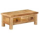 vidaXL Table basse 90x45x35 cm Bois de manguier massif