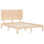 vidaXL Cadre de lit sans matelas 140x200 cm bois massif de pin