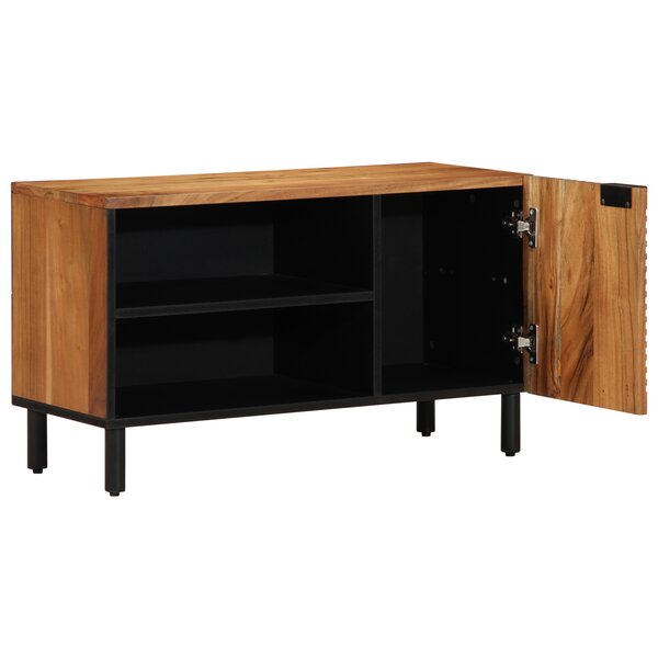 Meuble TV vidaXL 80x31 5x46 cm en bois d'acacia massif