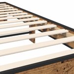 vidaXL Cadre de lit Bois ancien 80 x 200 cm Bois d'ingénierie