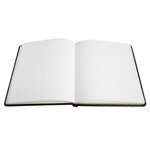Livre D'or Cuir Alpille 140 Pages Ivoire - 26x22cm Vertical - Noir - Exacompta