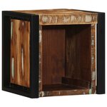 vidaXL Table de chevet multicolore 40x35x40 cm bois de récupération