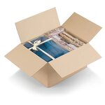 Caisse carton brune simple cannelure à montage instantané raja 39x29x28 cm (lot de 20)