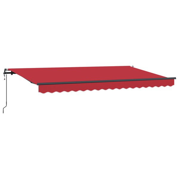 vidaXL Auvent Rétractable Rouge et Anthracite
