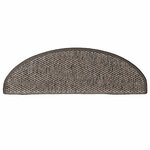 vidaXL Tapis d'escalier autocollants 30 Pièces 65x21x4 cm marron beige