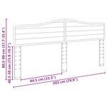 vidaXL Tête de lit Blanc Brillant 200 cm Bois d'ingénierie
