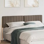 vidaXL Tête de lit capitonnée Marron et Taupe 180 cm Pin massif