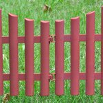vidaXL Bordures de pelouse 17 Pièces 10 m Marron