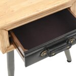 vidaXL Table de chevet Bois de sapin massif 43 x 38 x 50 cm