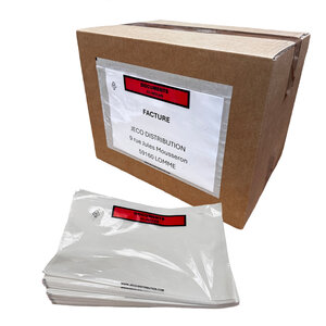 Lot de 500 Pochettes porte document A5 auto adhésive documents ci-inclus