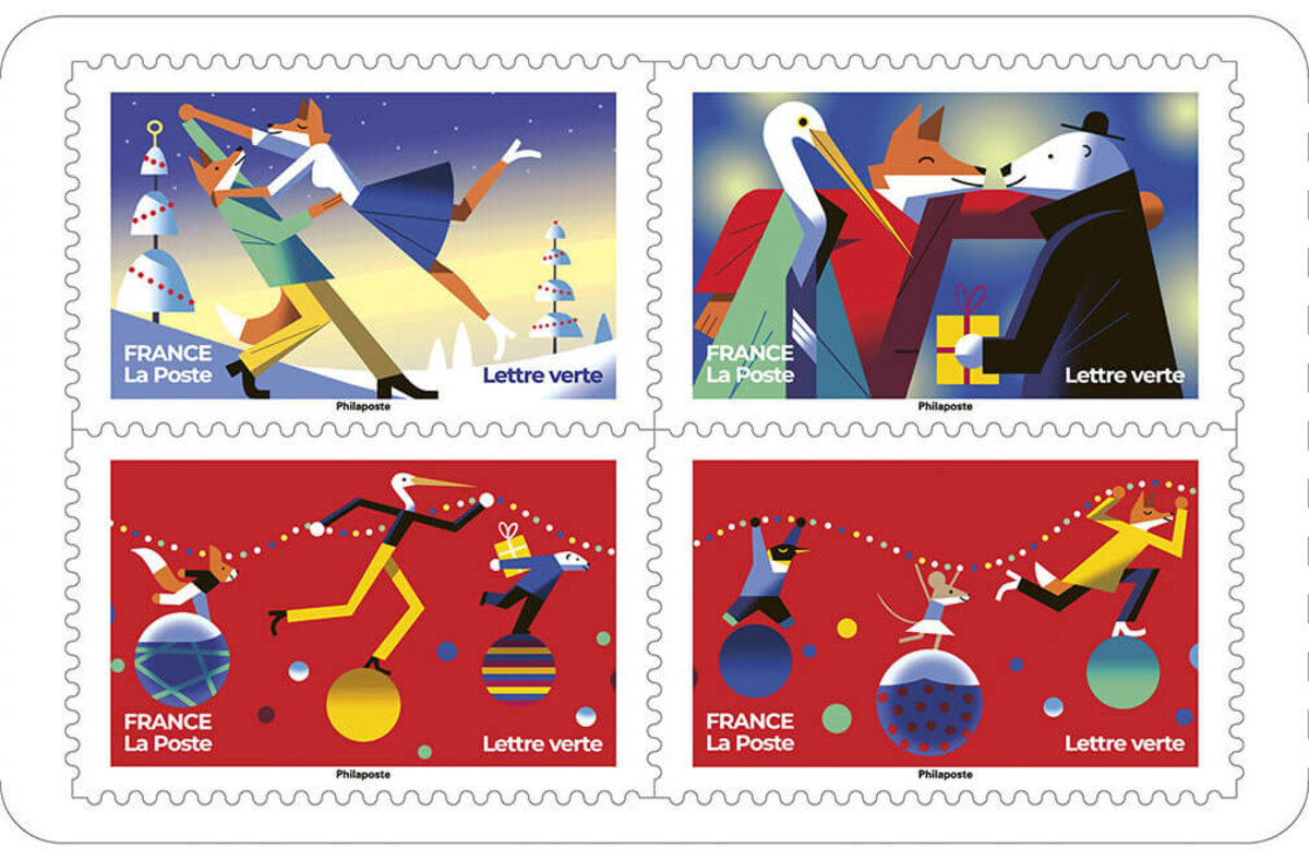 Carnet 12 Timbres Lettre Verte 20g Fleur - Autocollants, Validité Permanente - Pour Envois Courrier