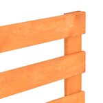 vidaXL Cadre de lit de palette Marron Bois de pin massif 120x200 cm