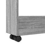 vidaXL Chariot de rangement étroit 3 niveaux sonoma gris