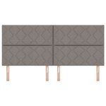 vidaXL Tête de Lit en Tissu Geometric Manuel Taupe 200 cm tissu