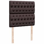 vidaXL Sommier à lattes de lit avec matelas Marron foncé 90x200 cm