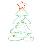 vidaXL Figurine d'arbre de Noël avec 144 LED 88x56 cm