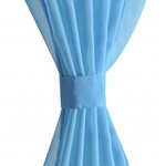 vidaXL Rideau fin Turquoise 140x225 cm 2 Pièces