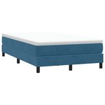 vidaXL Sommier à lattes de lit sans matelas bleu foncé 120x210 cm